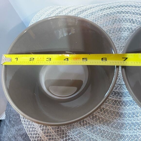 Pampered Chef Graystone Small Serving Bowls Set of 2 #1456 NWT - Picture 4 of 6